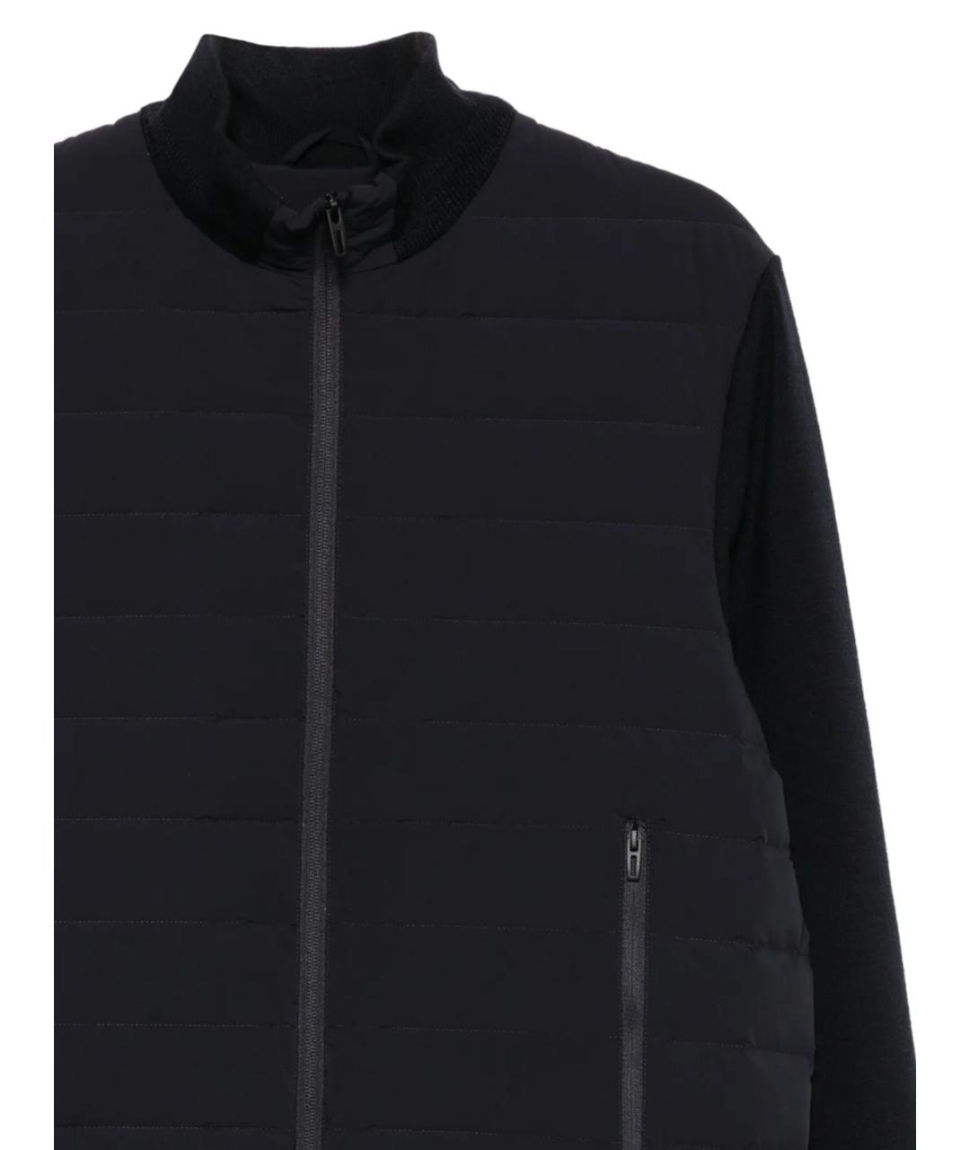 EMPORIO ARMANI Темно-синяя шерстяная куртка, фото 2