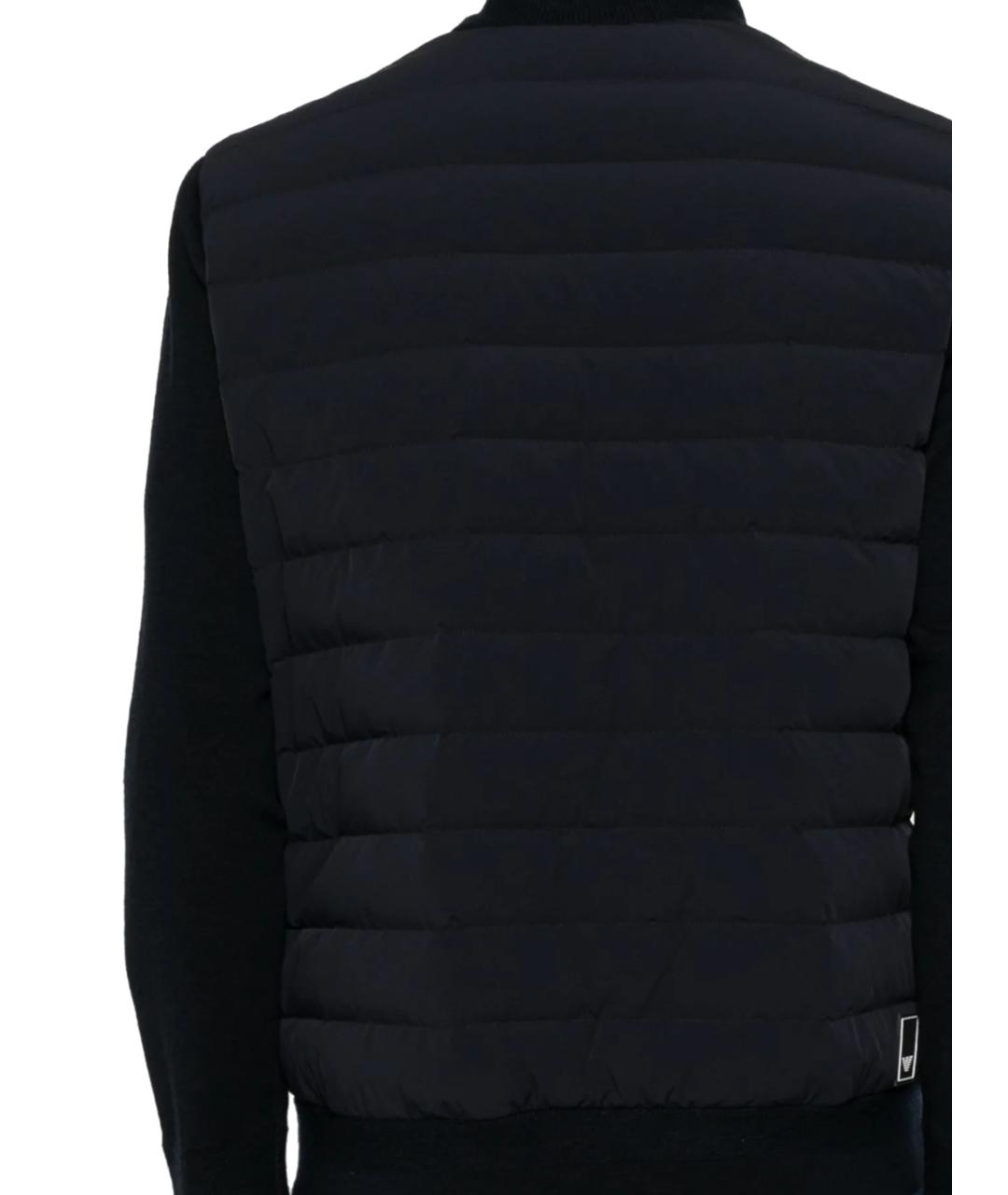 EMPORIO ARMANI Темно-синяя шерстяная куртка, фото 3