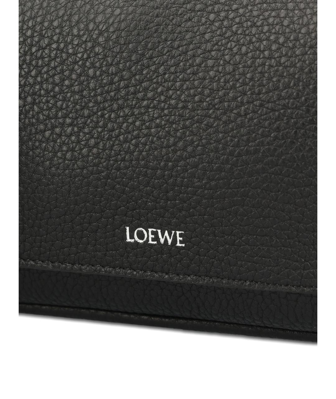 LOEWE Черная кожаная сумка на плечо, фото 3