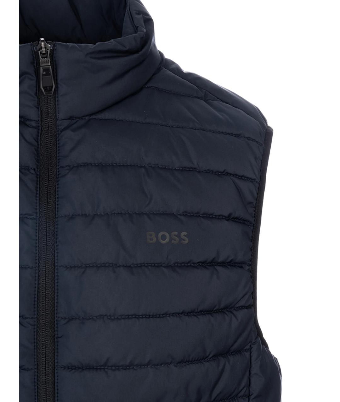 HUGO BOSS Синий полиэстеровый жилет, фото 2