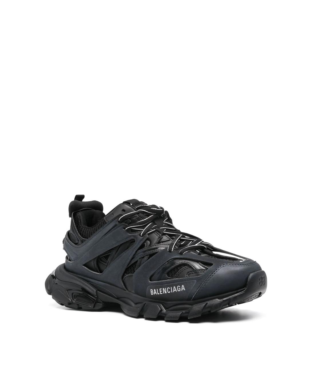 BALENCIAGA Черные синтетические низкие кроссовки / кеды, фото 2