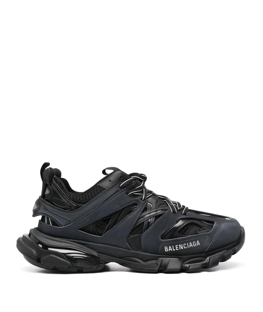 BALENCIAGA Черные синтетические низкие кроссовки / кеды, фото 1