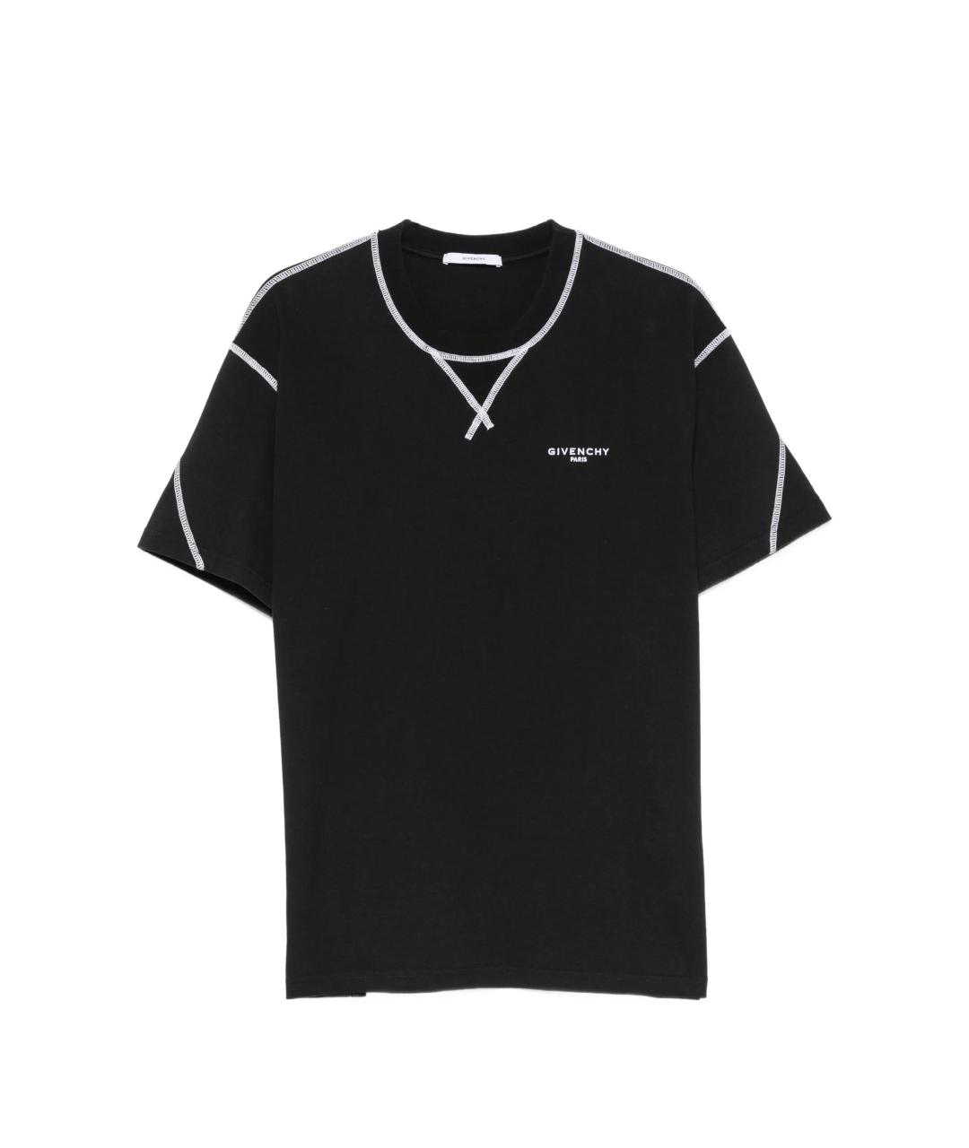 GIVENCHY Черная хлопковая футболка, фото 1