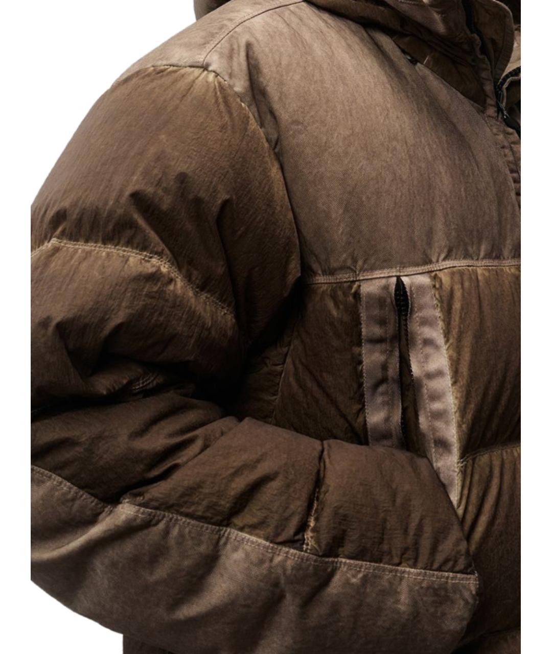 CP COMPANY Коричневая полиамидовая куртка, фото 2