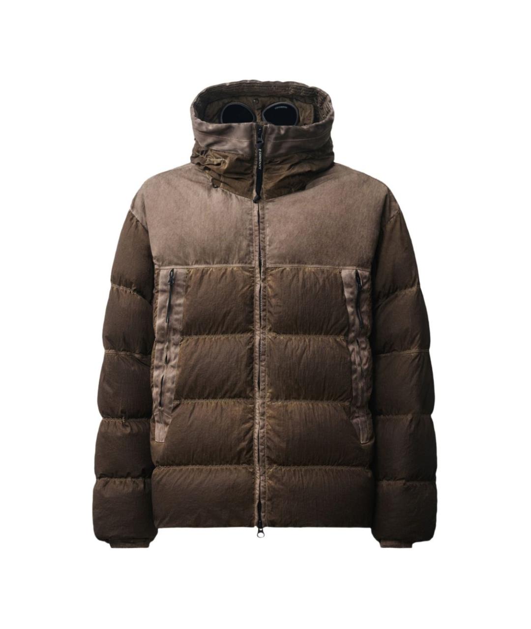 CP COMPANY Коричневая полиамидовая куртка, фото 1