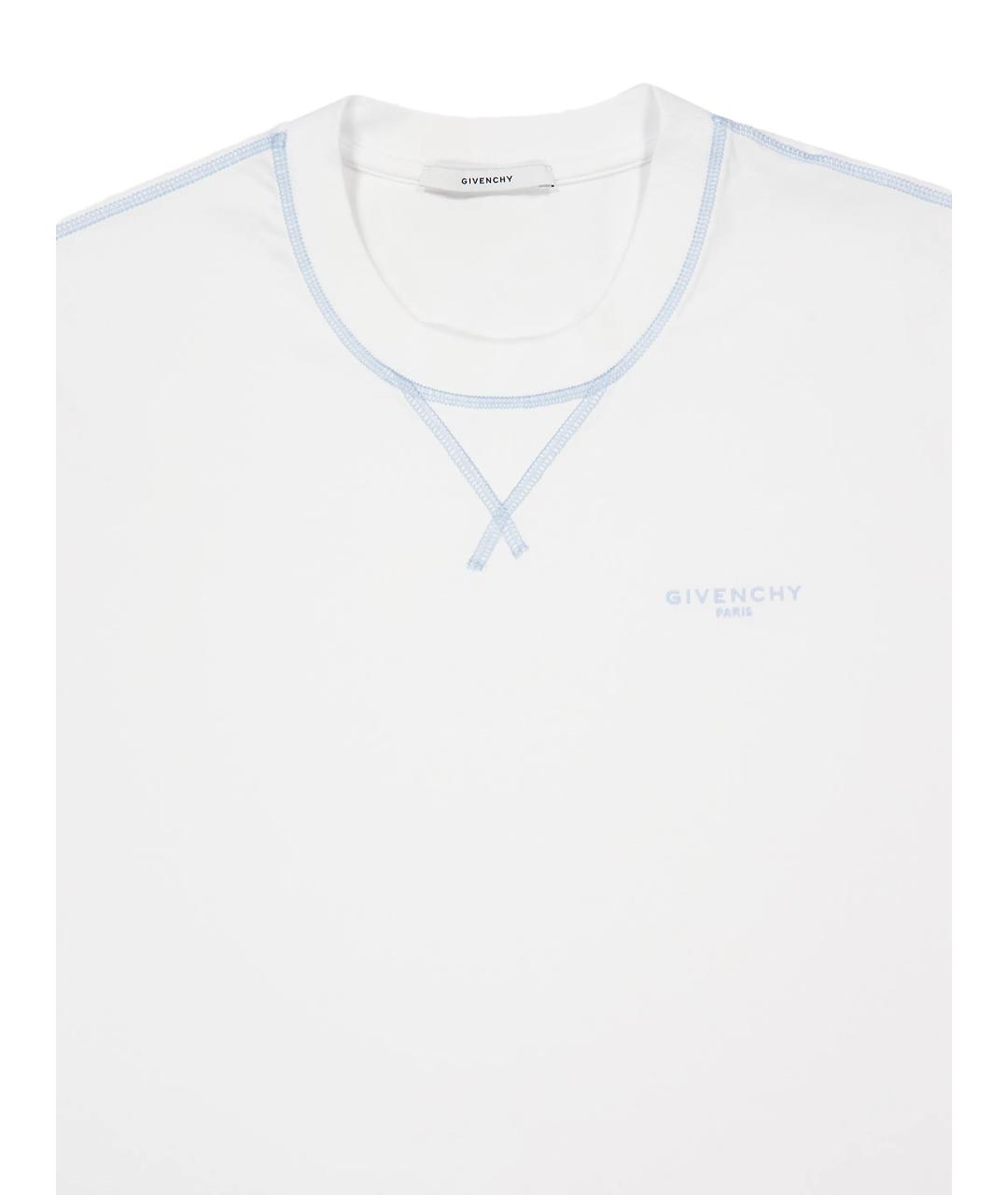 GIVENCHY Белая хлопковая футболка, фото 2