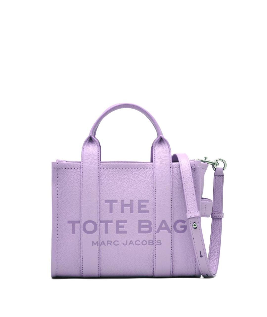 MARC JACOBS Фиолетовая кожаная сумка тоут, фото 1
