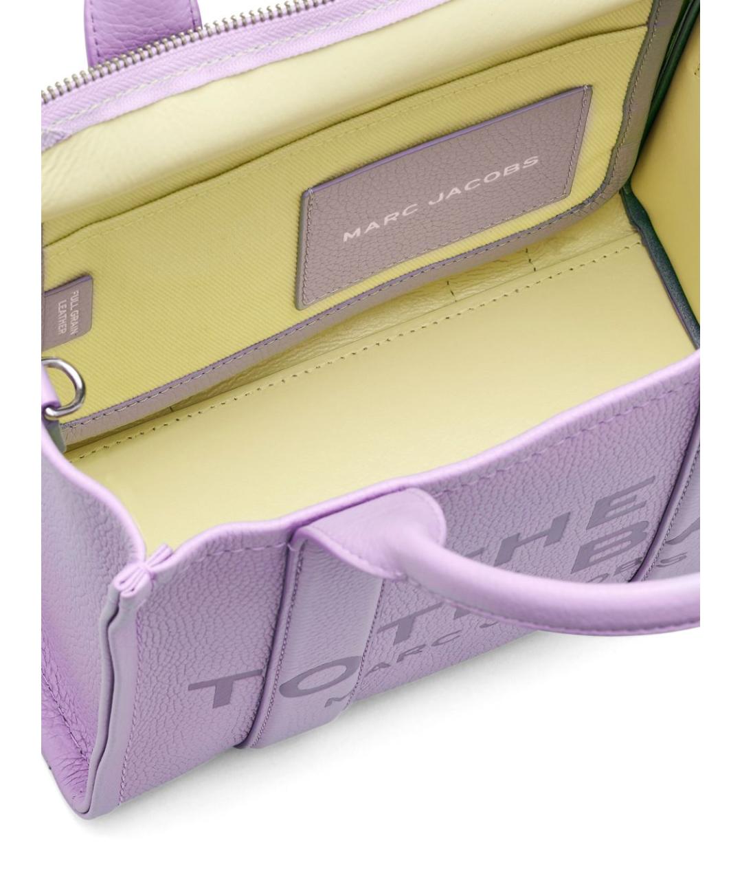 MARC JACOBS Фиолетовая кожаная сумка тоут, фото 2