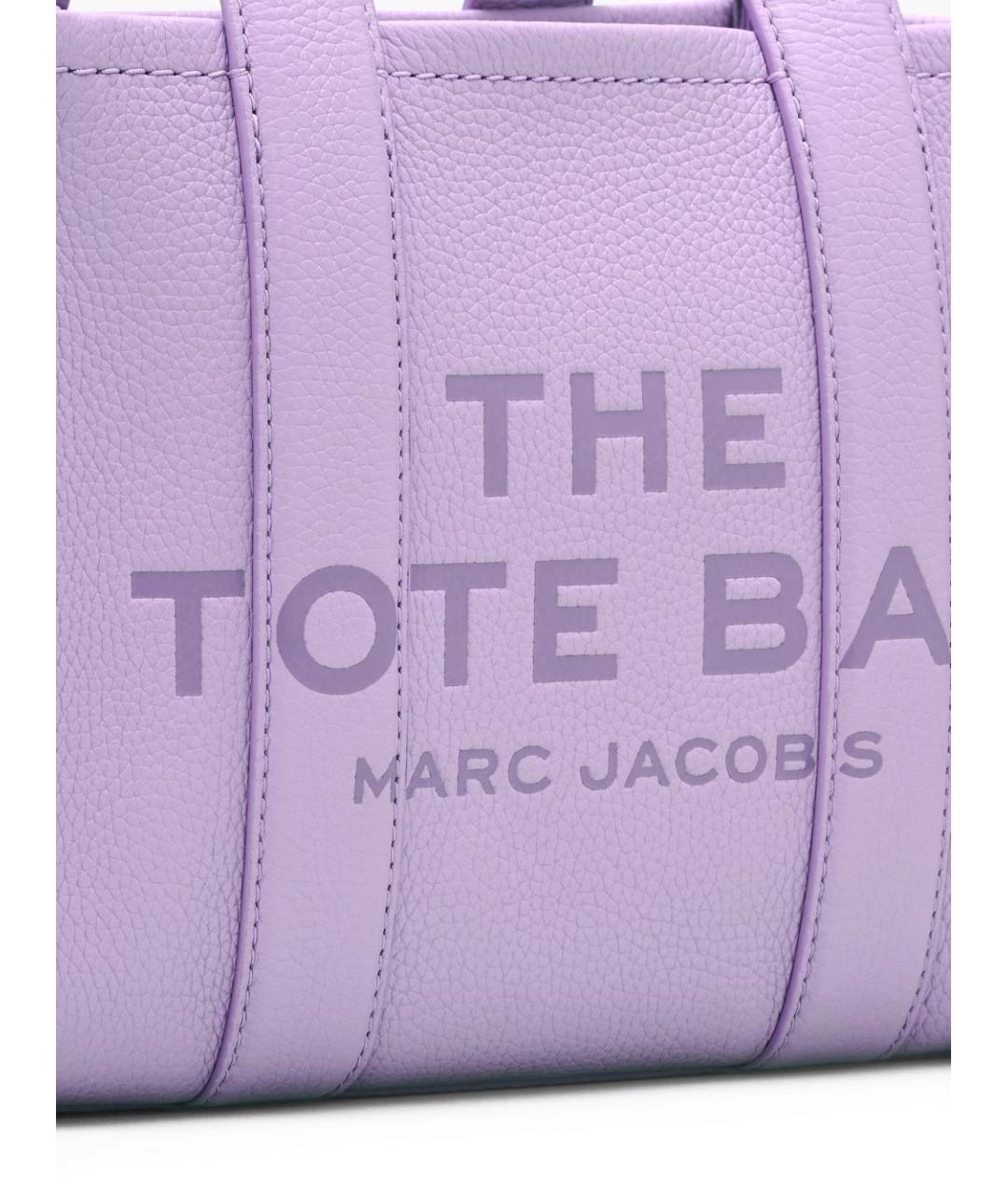 MARC JACOBS Фиолетовая кожаная сумка тоут, фото 5