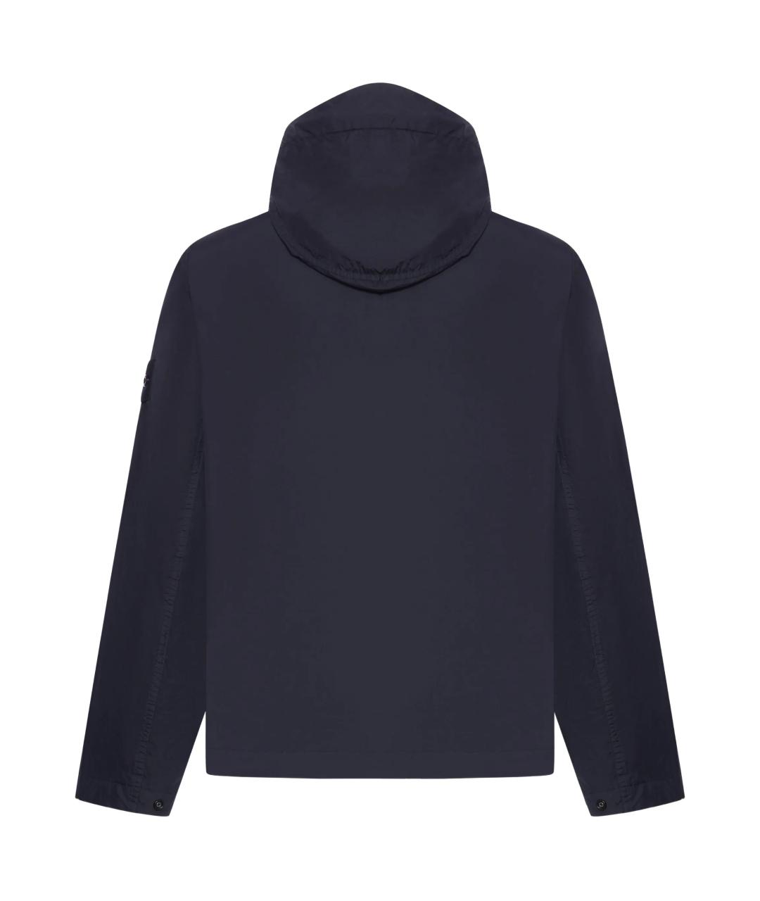 STONE ISLAND Темно-синяя нейлоновая куртка, фото 2