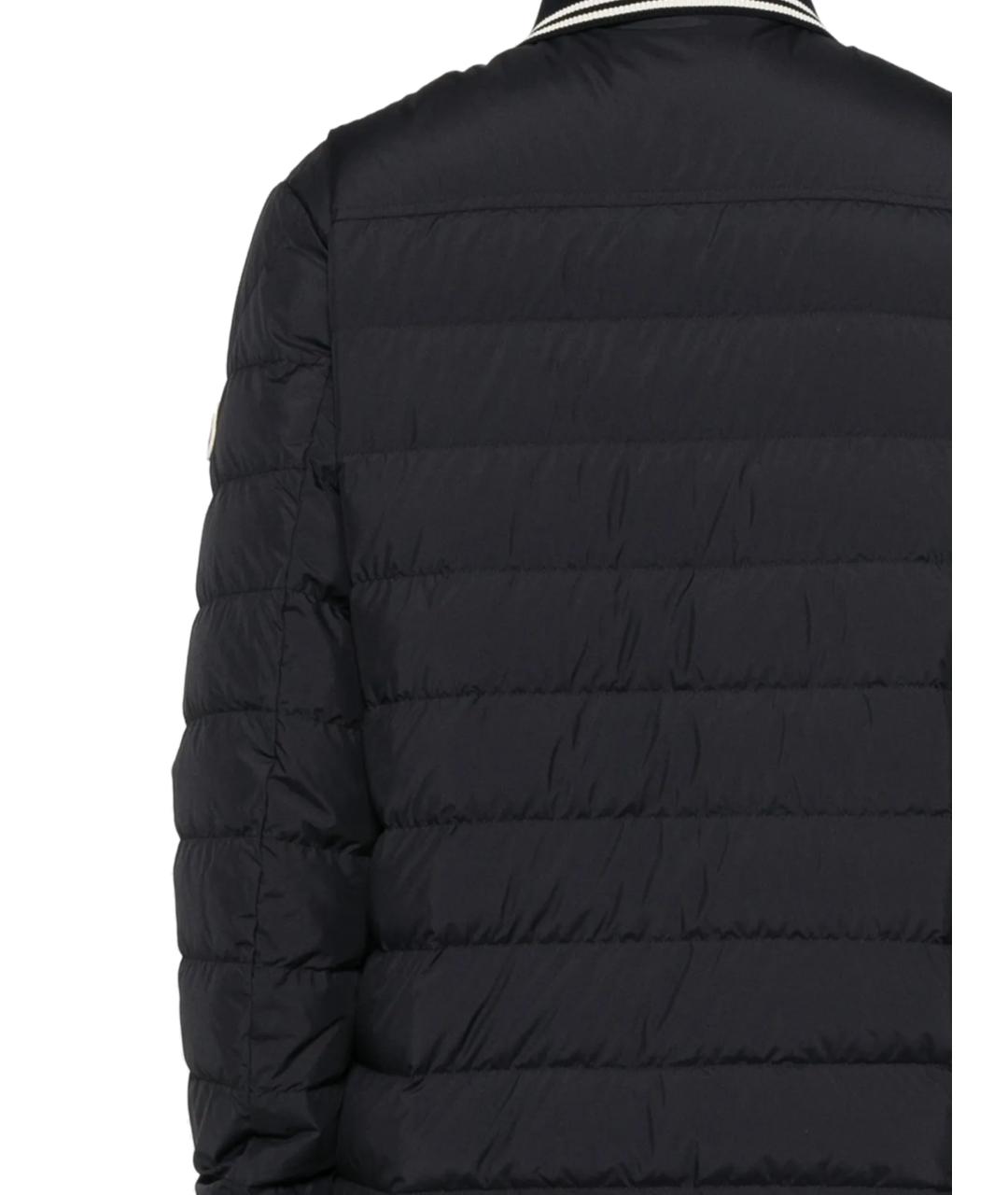MONCLER Черная полиэстеровая куртка, фото 2