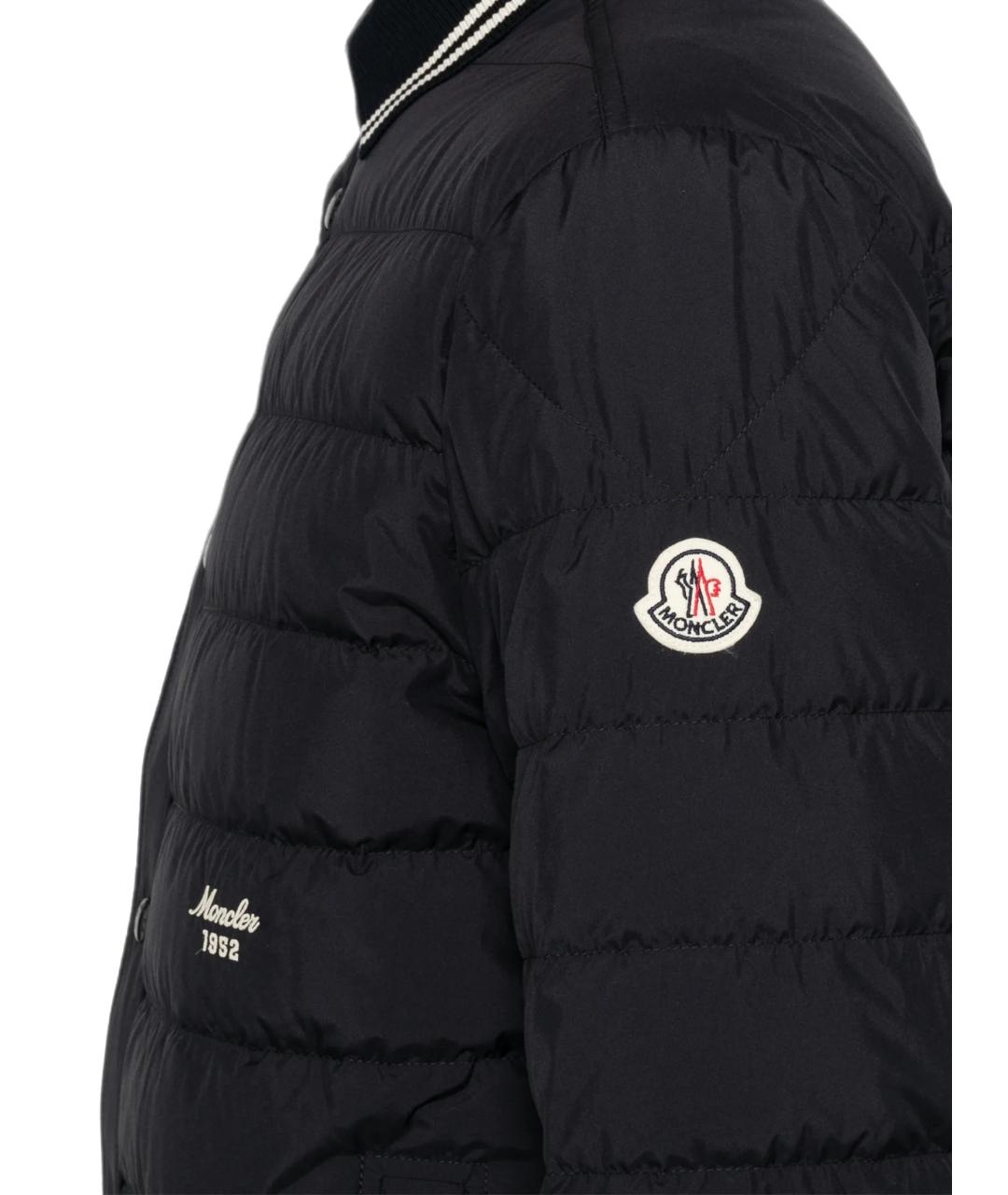 MONCLER Черная полиэстеровая куртка, фото 3