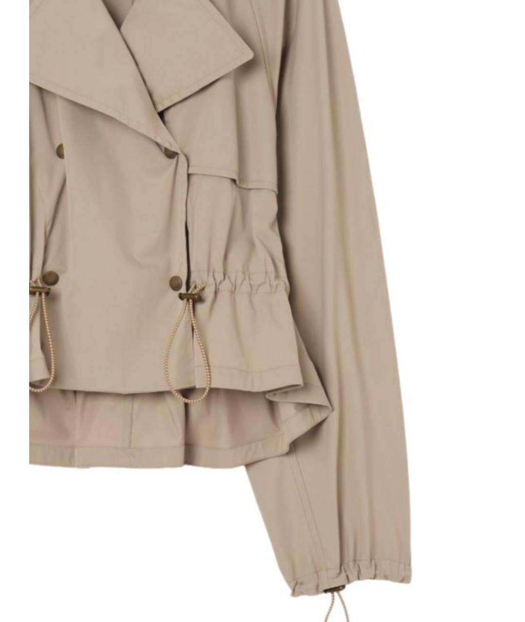BURBERRY Бежевая полиамидовая куртка, фото 2