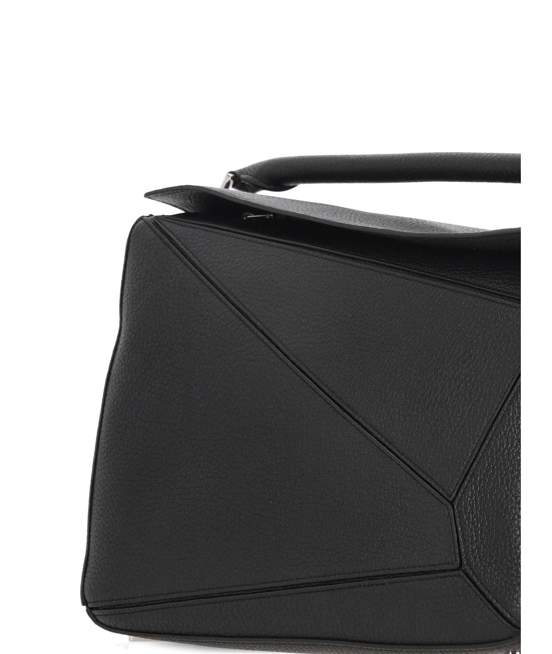LOEWE Черная кожаная сумка на плечо, фото 4