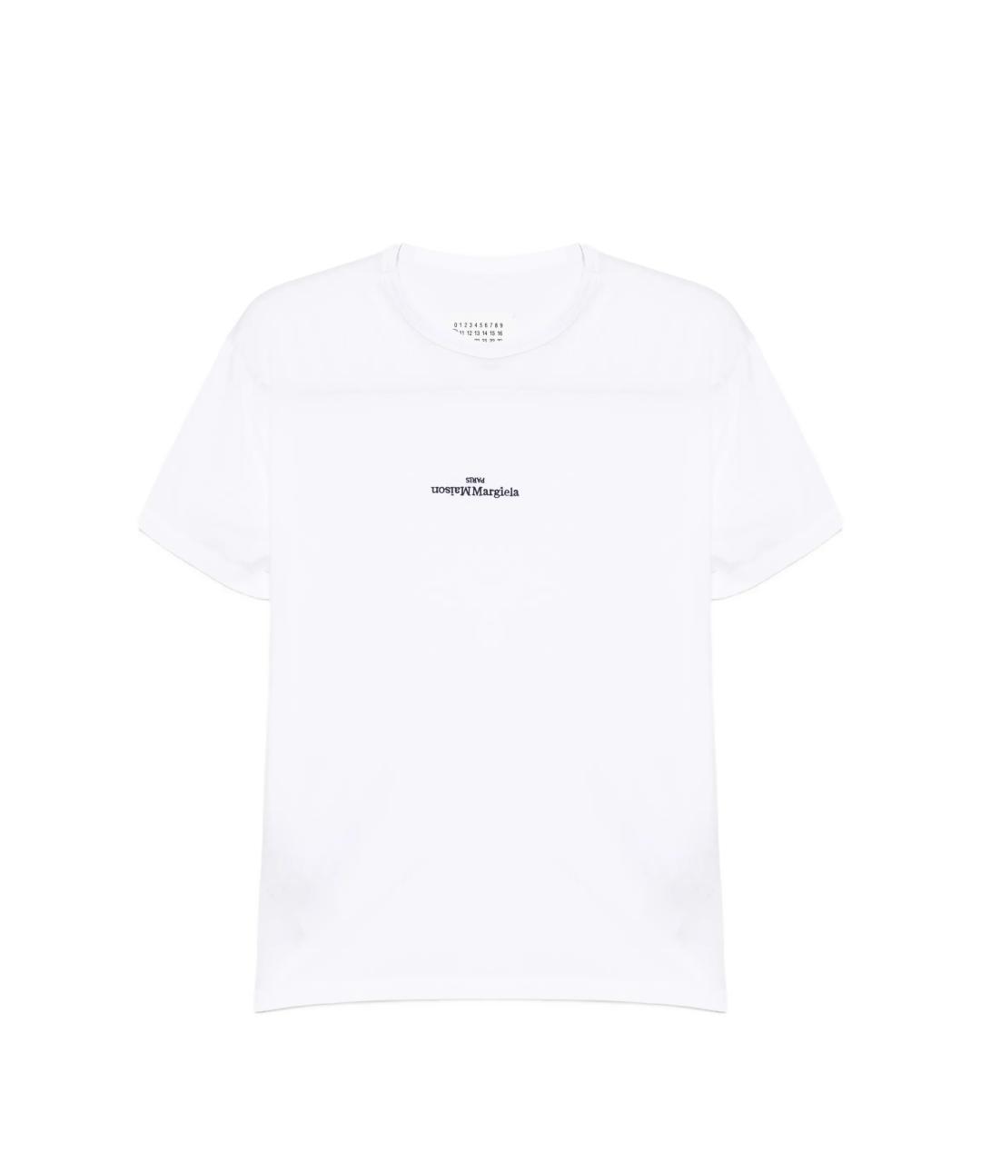 MAISON MARGIELA Белая хлопковая футболка, фото 1
