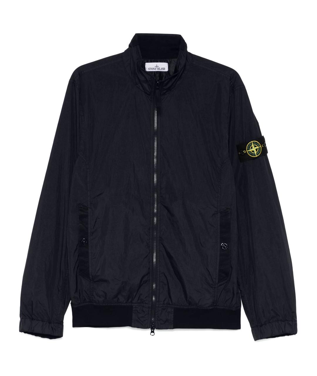 STONE ISLAND Темно-синяя нейлоновая куртка, фото 1