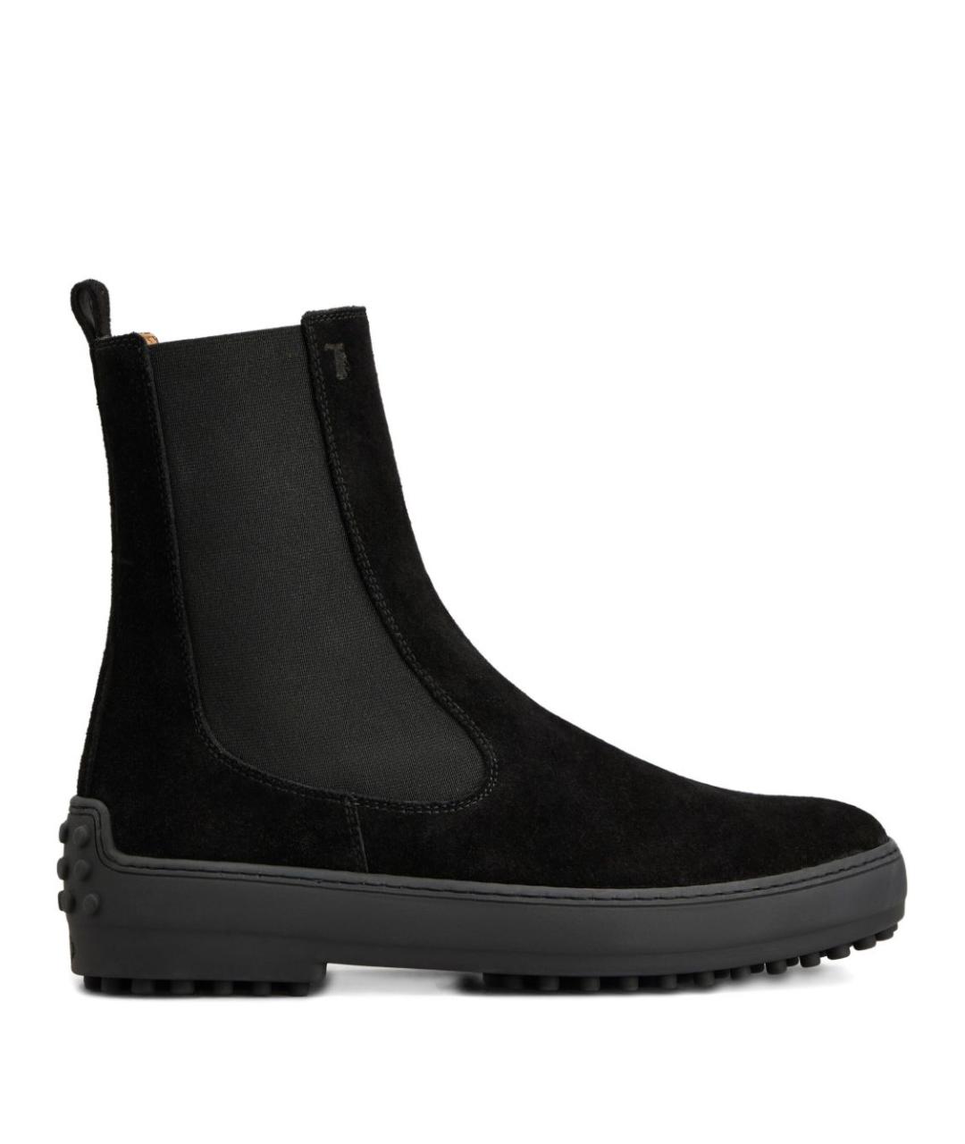 TOD'S Черные кожаные ботинки, фото 1