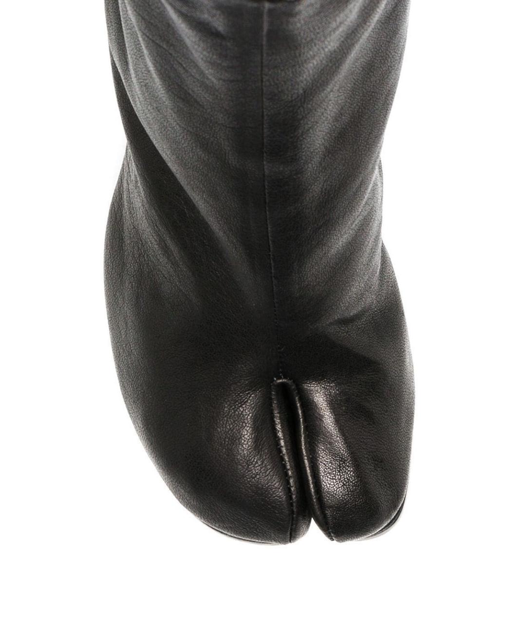 MAISON MARGIELA Черные кожаные ботильоны, фото 3