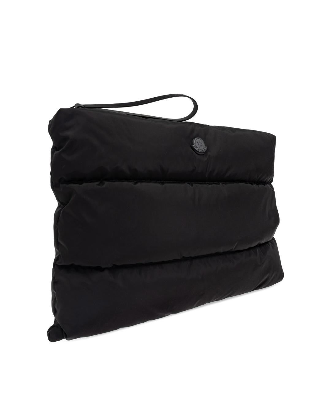 MONCLER Черная синтетическая папка для документов, фото 2