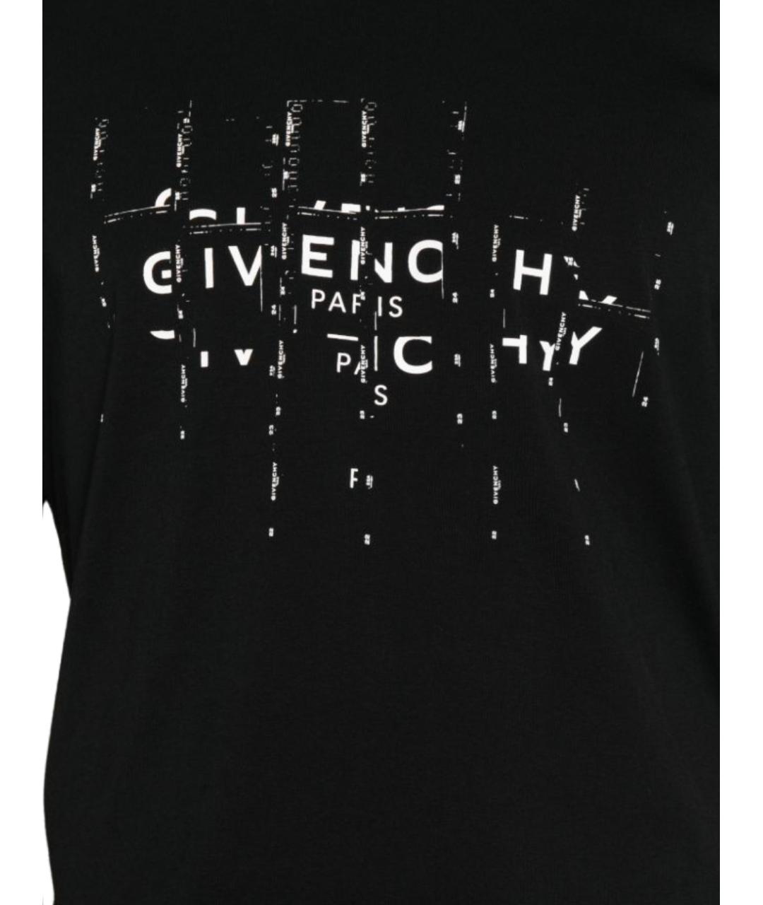 GIVENCHY Черная хлопковая футболка, фото 2