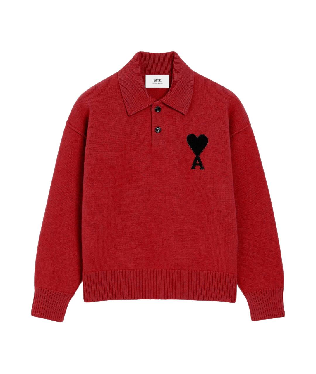 Ami Paris Красный джемпер / свитер, фото 1
