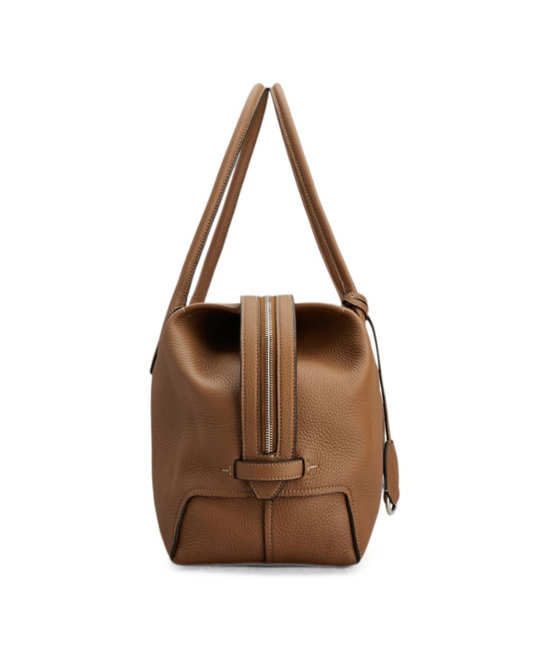 TOD'S Бежевая кожаная сумка тоут, фото 3