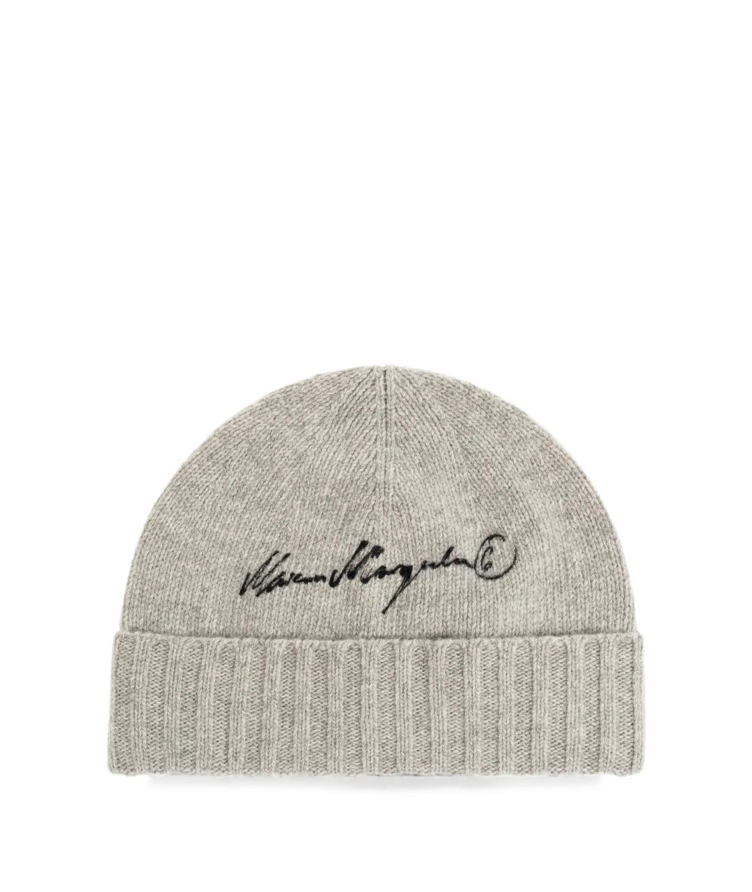 MM6 MAISON MARGIELA Серая шапка, фото 1