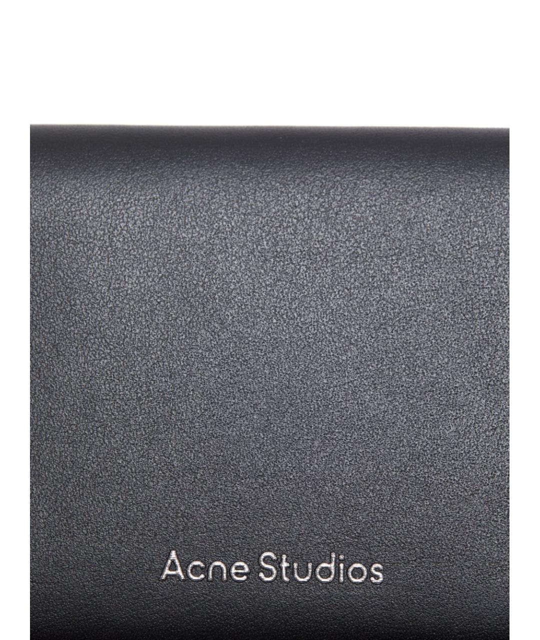 ACNE STUDIOS Черный кожаный кошелек, фото 2