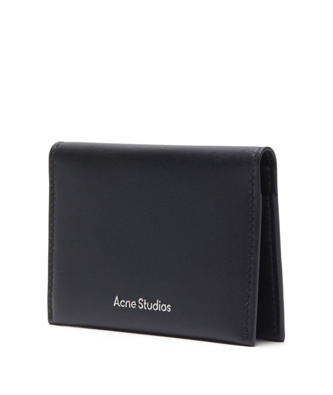 ACNE STUDIOS Черный кожаный кошелек, фото 3