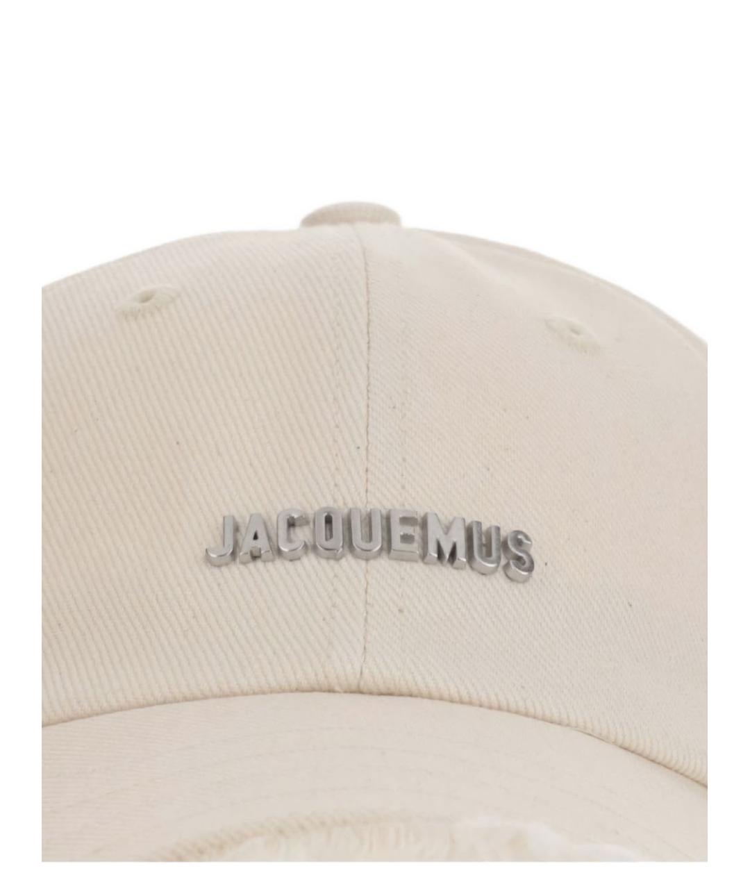 JACQUEMUS Белая хлопковая кепка/бейсболка, фото 4