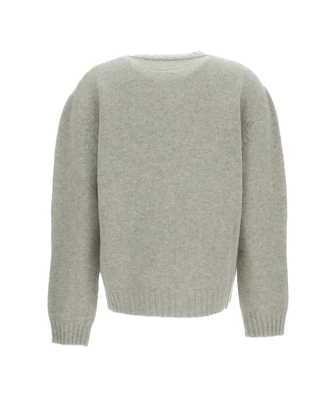 MM6 MAISON MARGIELA Серый шерстяной джемпер / свитер, фото 3