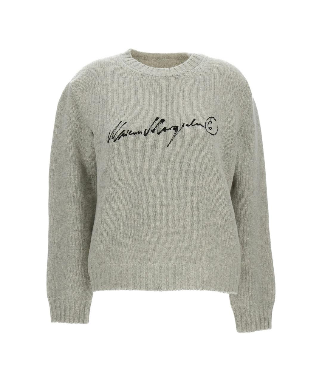 MM6 MAISON MARGIELA Серый шерстяной джемпер / свитер, фото 1