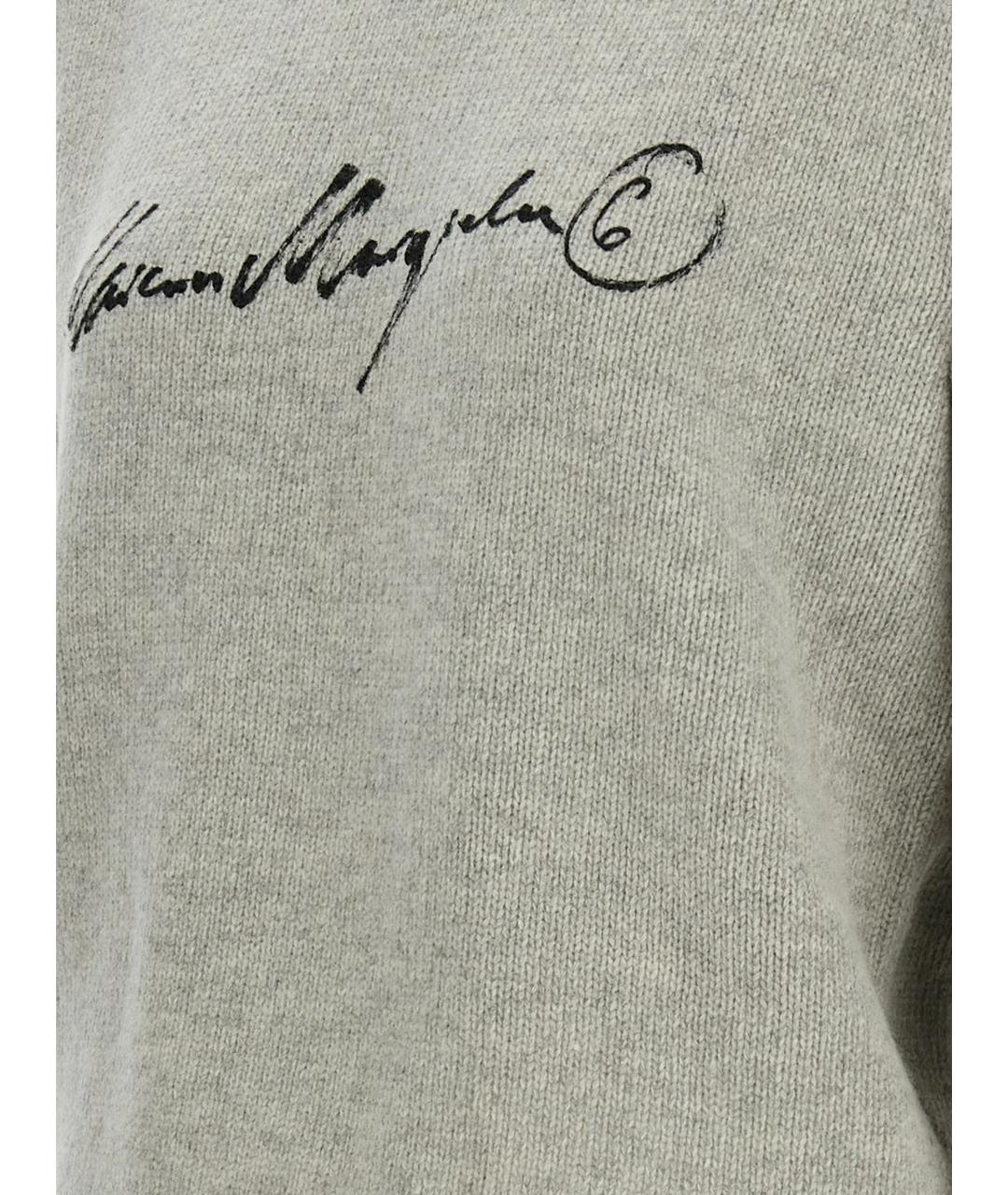 MM6 MAISON MARGIELA Серый шерстяной джемпер / свитер, фото 2