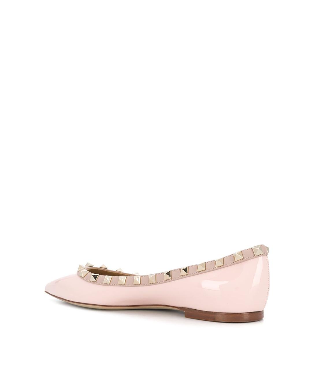 VALENTINO Розовые балетки из лакированной кожи, фото 3