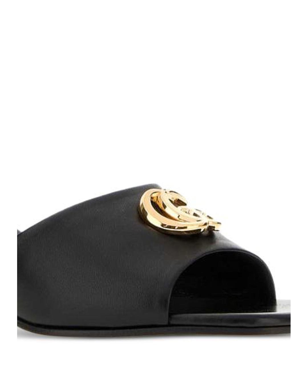 GUCCI Черные кожаные мюли, фото 3