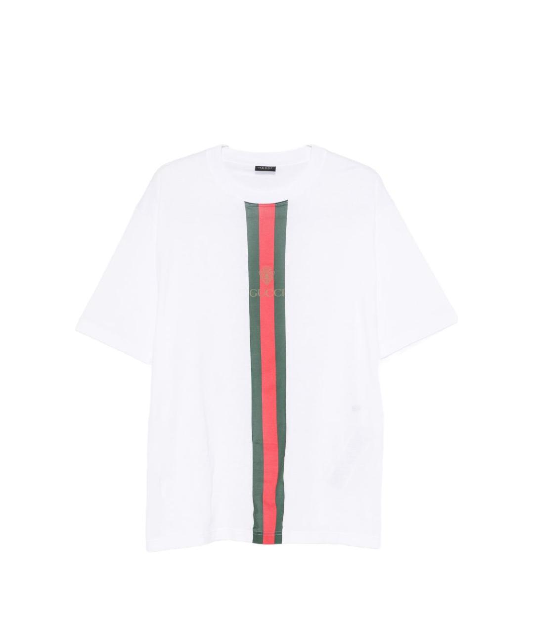 GUCCI Белая хлопковая футболка, фото 1