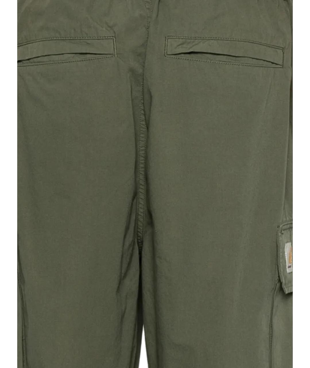 CARHARTT WIP Хаки хлопковые повседневные брюки, фото 3