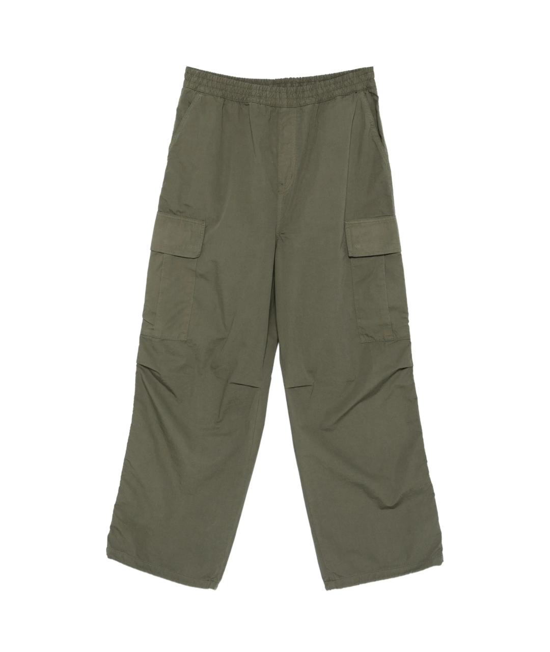 CARHARTT WIP Хаки хлопковые повседневные брюки, фото 1