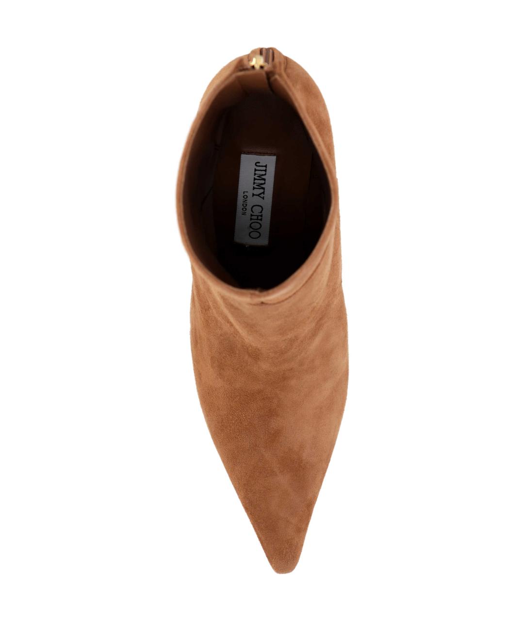 JIMMY CHOO Коричневые кожаные сапоги, фото 4