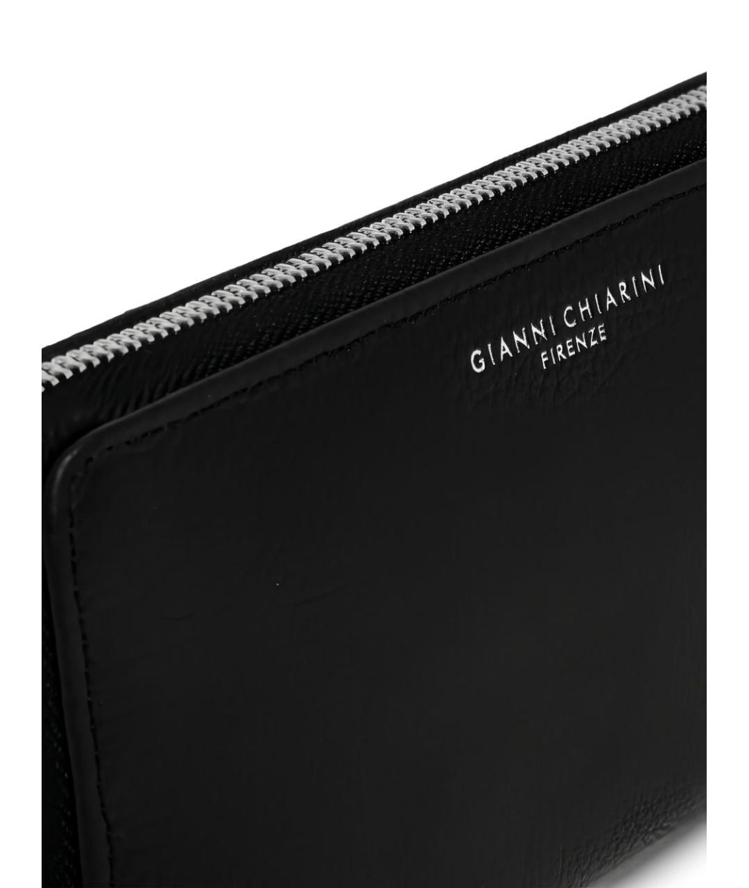 Gianni Chiarini Черный кожаный кошелек, фото 5