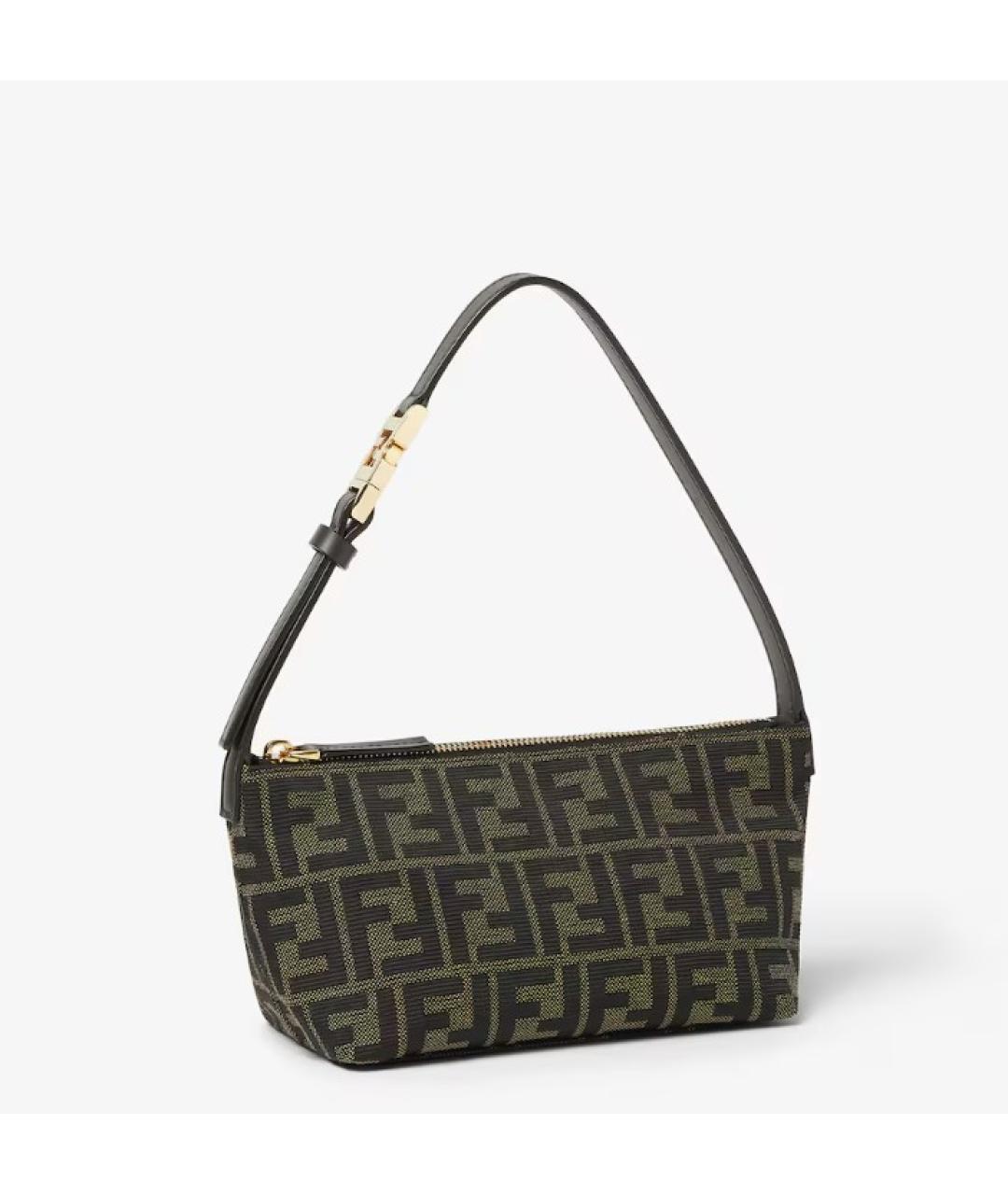 FENDI Коричневая тканевая сумка через плечо, фото 2