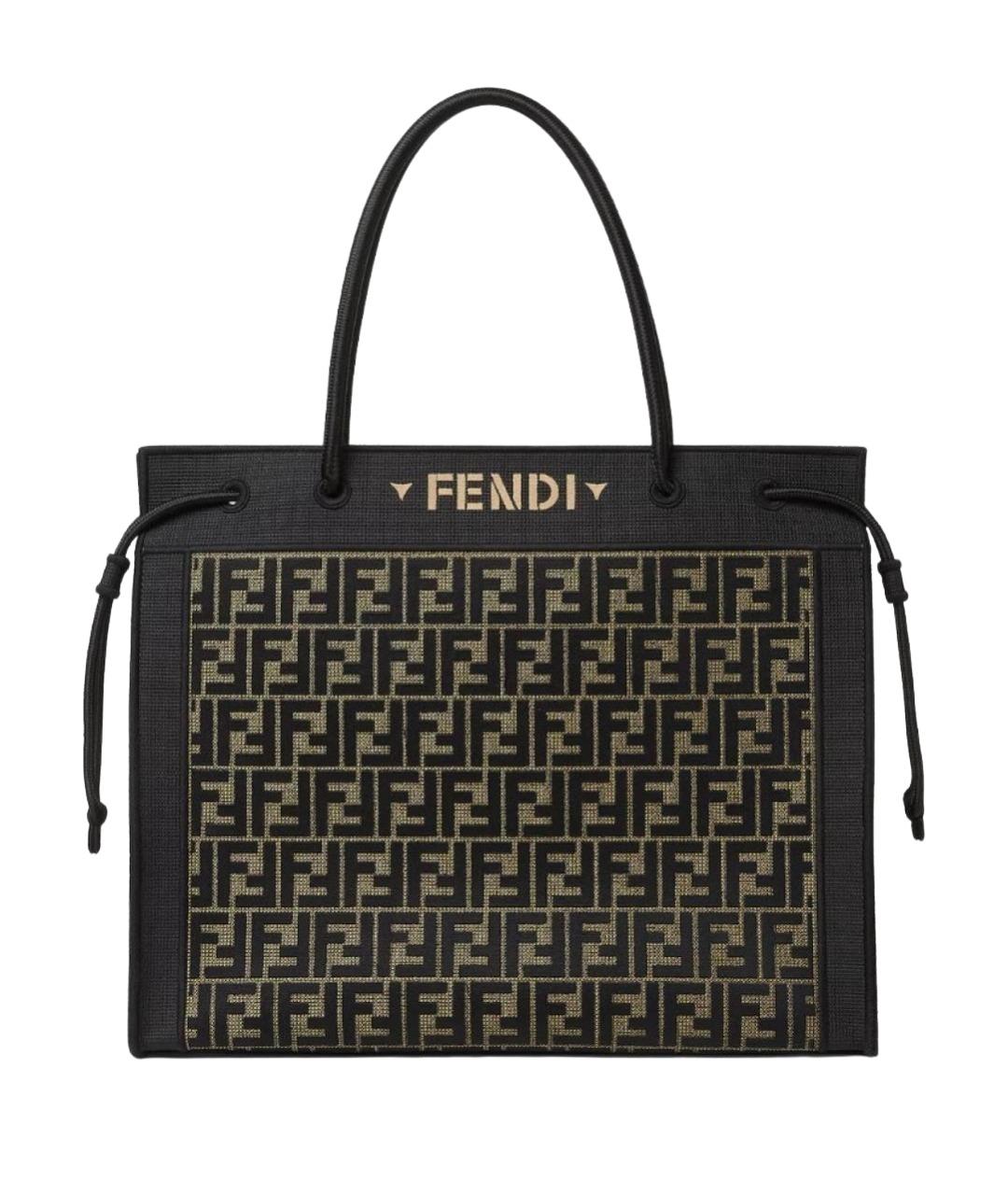 FENDI Мульти жаккардовая сумка тоут, фото 1