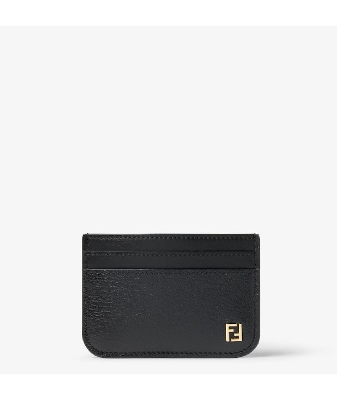 FENDI Черный кожаный кардхолдер, фото 4