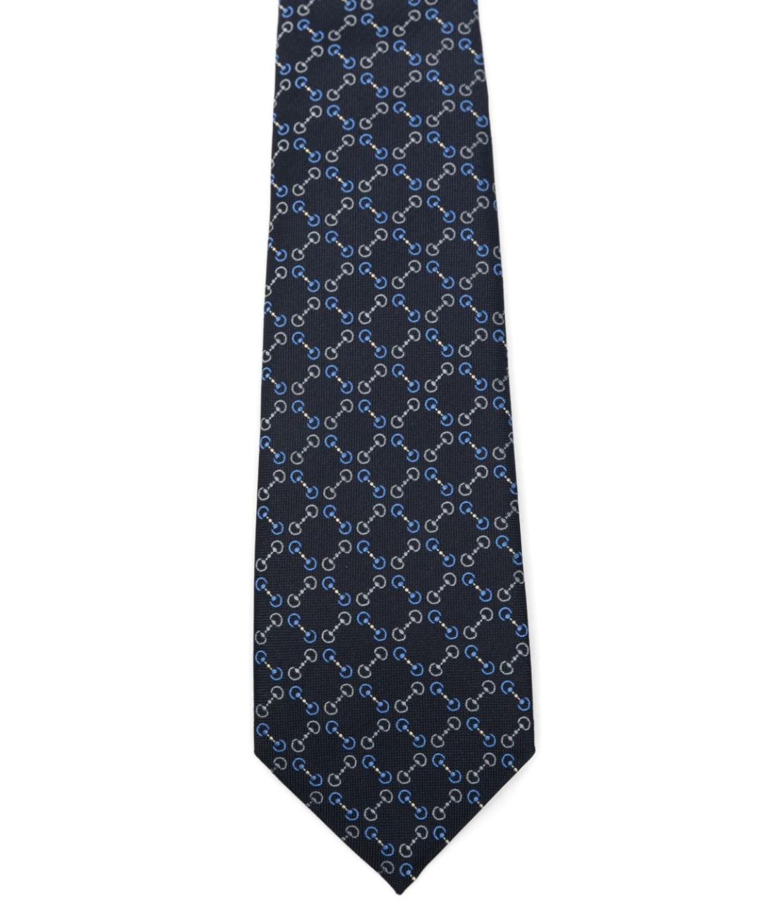 GUCCI Синий шелковый галстук, фото 2