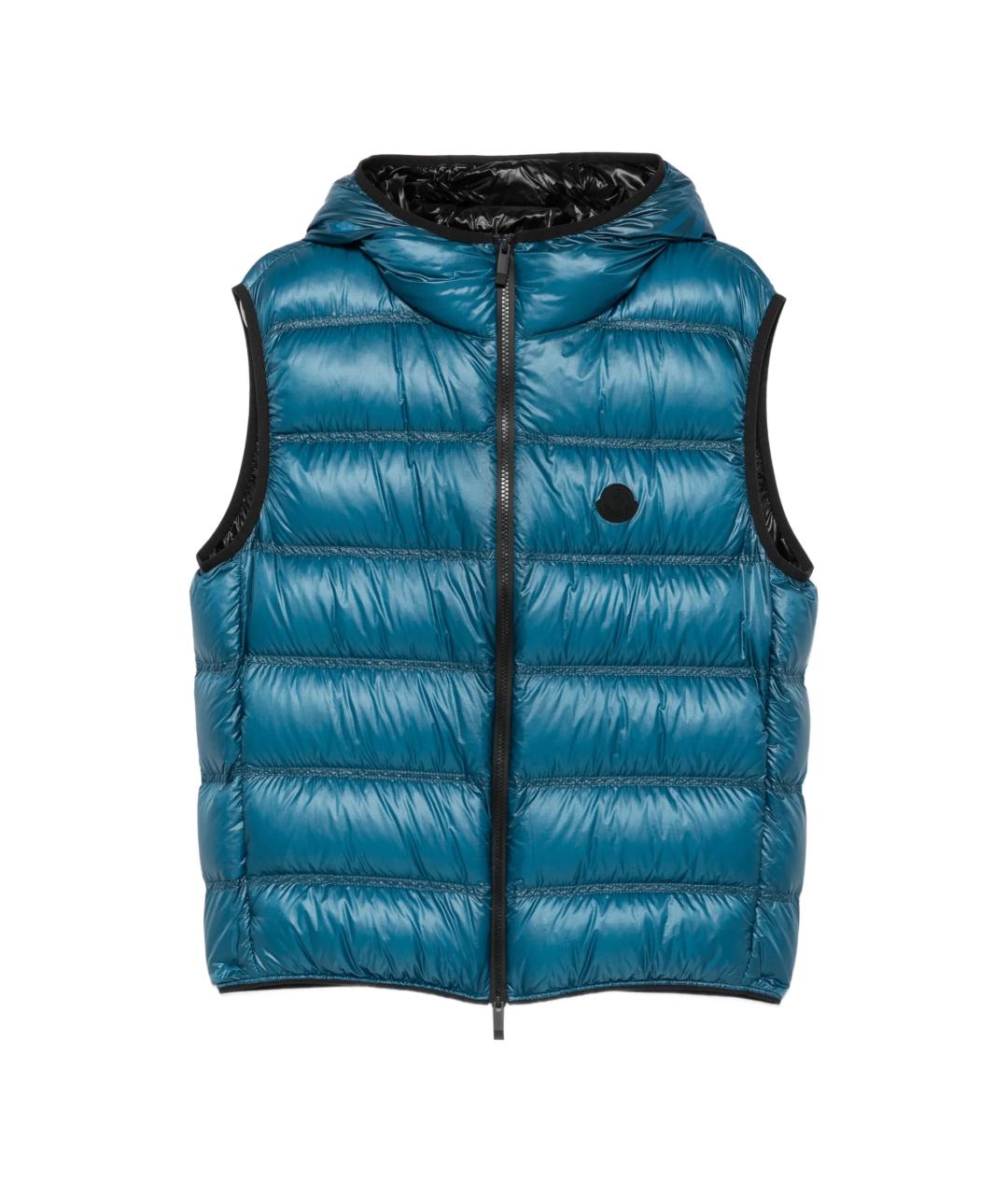 MONCLER Синий жилет, фото 1