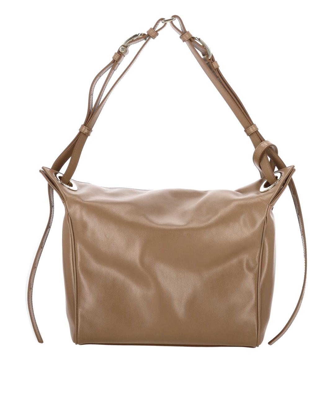 FURLA Коричневая кожаная сумка через плечо, фото 3