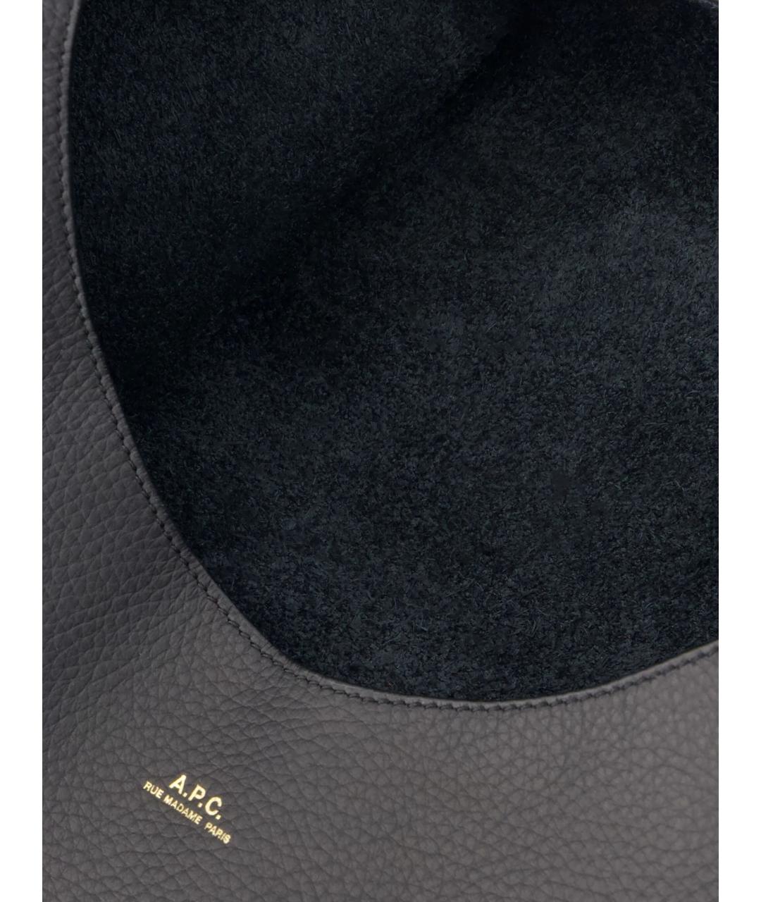 A.P.C. Черная сумка тоут, фото 4