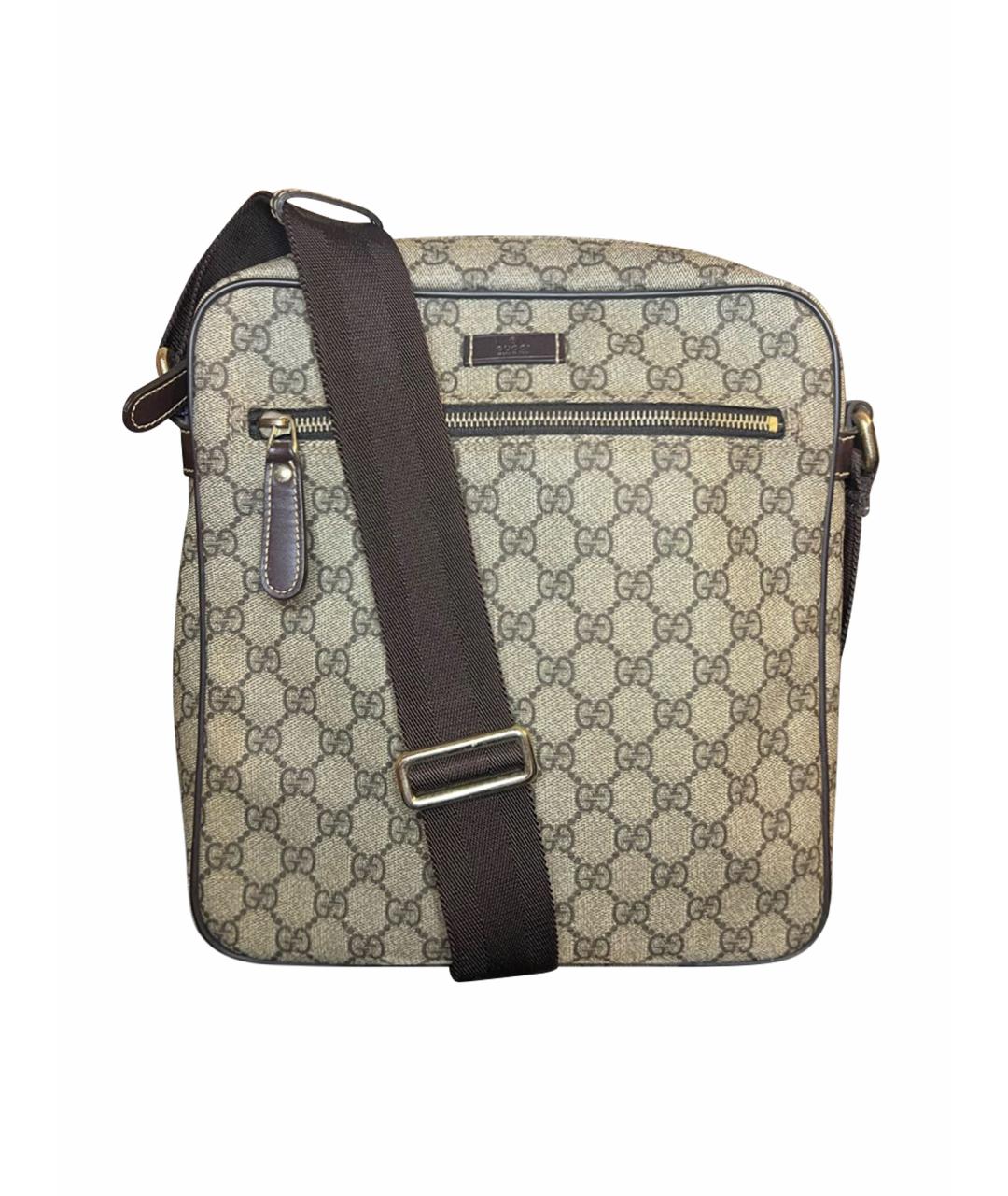 GUCCI Коричневая барсетка, фото 1