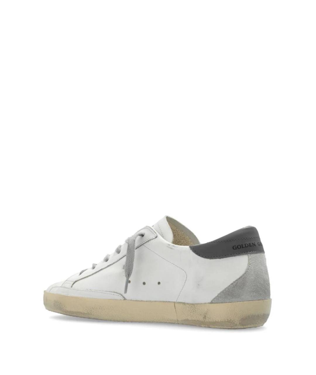 GOLDEN GOOSE Белые кожаные кеды, фото 3