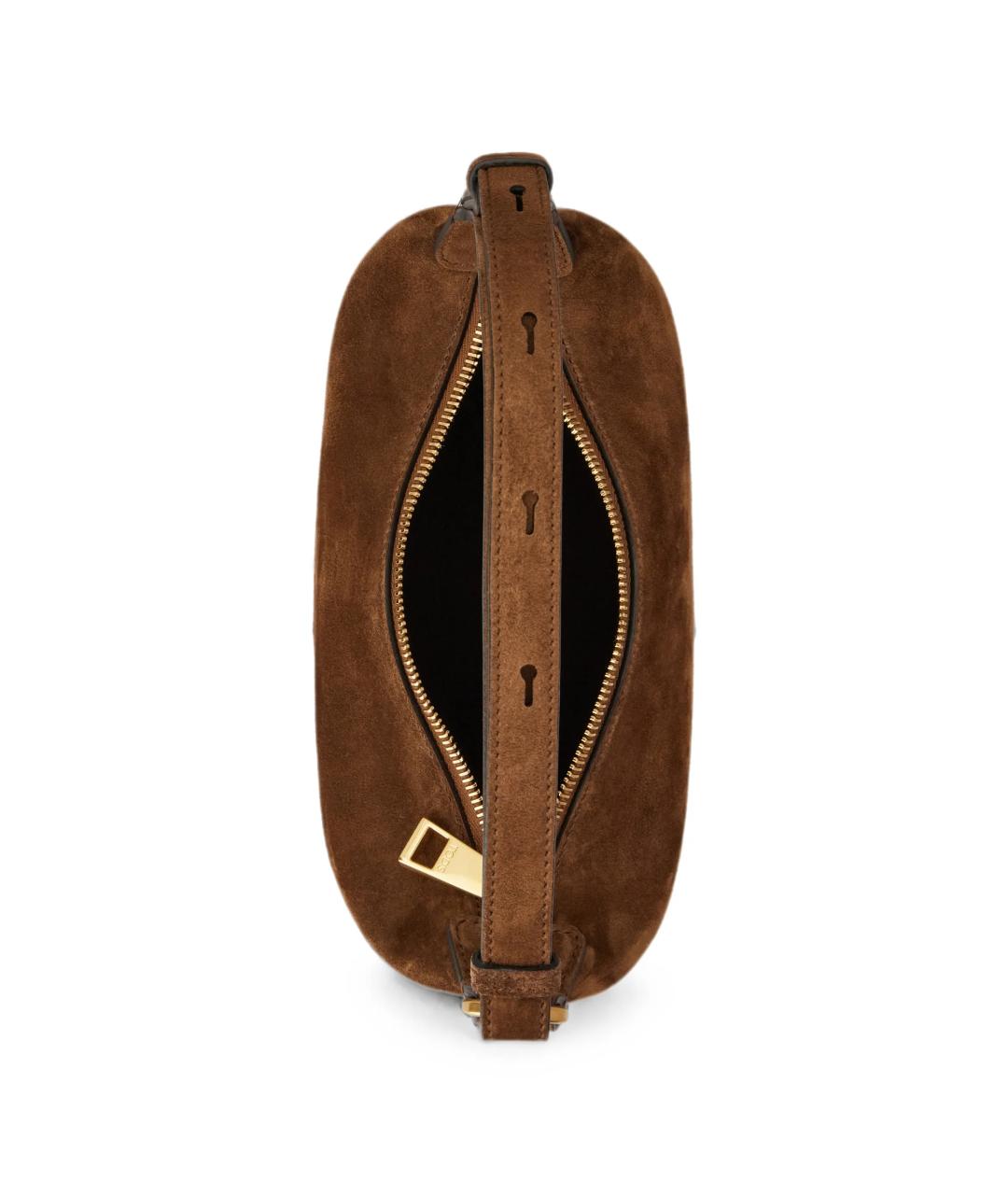 TOD'S Коричневая кожаная сумка тоут, фото 5